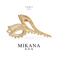 Mikana Floral Torii Flower Metal Hair Clamp Accessories For Women fashion korean free shipping sale japanese bowknot pearl hair claw pin clip hairdress headdress gift box