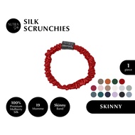 SUTRA SILK 19 Momme Skinny Silk Scrunchies