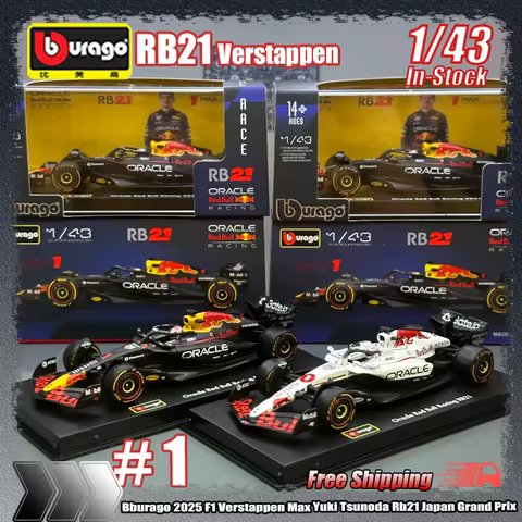 New In Stock Bburago 2025 F1 Series 1:43 2025 F1 Sf-25 Leclerc Rb21 Verstappen Mcl39 W16 Alloy Minia