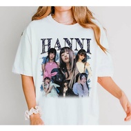 New Jeans Tshirt NewJeans Hanni Bootleg Tee Cotton Short Sleeve Top