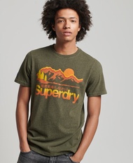 Superdry Great Outdoors Graphic T-Shirt - Winter Khaki Grit