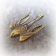 Ukrainian brass trident falcon necklace pendant,ukrainian emblem tryzub falcon