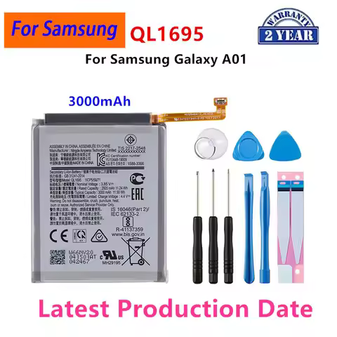 Brand New QL1695 3000mAh Replacement Battery For Samsung Galaxy A01 Mobile phone Batteries+Tools