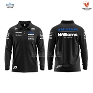 NEW ERA POLO shirt Tshirt Long Sleeve Collar Team Williams Racing 2026 Alex Albon Formula One F1new 