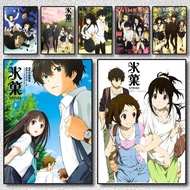 Poster Seni Anime H-Hyouka Cetak Untuk Hiasan Dinding Bilik Tidur Hadiah