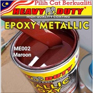 ME002 MAROON ( Metallic Epoxy Paint ) METALLIC EPOXY FLOOR PAINT [ HEAVY DUTY ] PROTECTIVE &amp; COATING Tiles &amp; Floor Paint