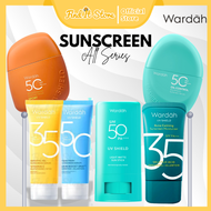 Wardah Sunscreen series UV A / UV B SPF 50 PA++++ blue light protection UV Shield Moisturizer SPF 35