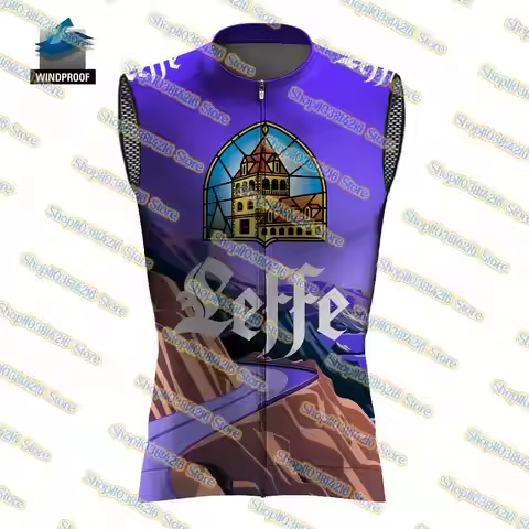 2025 Leffe Drink Wine Cycling Jersey Windproof Sleeveless Bicycle Clothes Top Maillot Ciclismo