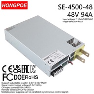 0-48V 93A 4500W Adjustable Power Supply AC-DC 0-5V 0-10V PLC PMW Signal Control Transformer, suitabl