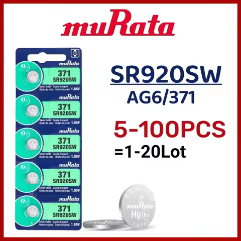 5-100PCS Original murata AG6 371 SR920SW LR920 SR927 171 370 L921 LR69 SR920 battery For Watch Toys 