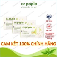 3 Hộp - 90 Gạc rơ lưỡi DR.PAPIE cho Bé - Vệ sinh răng miệng nướu an toàn DR PAPIE