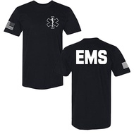 การบังคับใช้กฎหมาย TEE - ตำรวจ EMS FBI กู้ภัยดับเพลิงนายอำเภอ K-9 สองด้านเสื้อยืดตลกผู้หญิงผู้ชายเสื้อผ้า Coverall Works ชุด