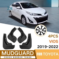 Car Mudguards for Vios 2019-2022 Splash Flaps Mudflaps Accessories