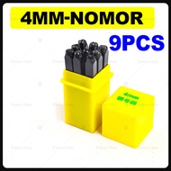 Alat Ketok Huruf Dan Angka Nomor Rangka Mesin 0-9 Letter 36pcs A-Z  Number Punch Set Ukuran 4mm 6mm 