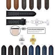 18mm Perforat Leather Watch Band Strap Compatible with Tudor Quick Release