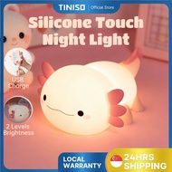 [SG] Children Night Light Tap to Light Up Made of Silicone New LED Light Cute Animals Axolotl New Fu