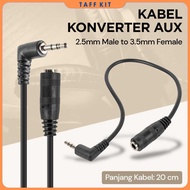 2.5mm Male to 3.5mm Female HiFi AUX Audio Cable 20cm - L44