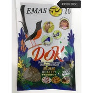 Emas10 D.O.K Natural Bird Food Feed Crumble 300g [Dedak Orang Kampung][Emas 10][DOK][3330]