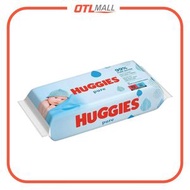 HUGGIES - "英國製" 99%純水 嬰兒濕紙巾 56片｜親膚天然纖維製成 溫和 無香料【平行進口產品】 bb濕巾 換片濕紙巾 Waterwipes