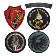 French Patch CIA Badge GIGN Vest Back Sticker Rainbow No. 6 FBI Embroidered Velcro Badge Reflective 