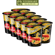 [COMBO 10 LY] - UNIBEN - Mì ly 3 Miền Gold 2 vị: Tôm chua cay đặc biệt Bò hầm rau thơm Mì 3 Miền Gol
