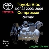 Recond AirCond Compressor Toyota Vios NCP42 2003-2006 / Kompressor Kereta Toyota Vios NCP42 / Car Air-Cond Compressor