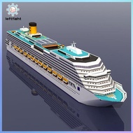 LEFT Cruise Ship Paper Model Cruise Ship 3D Paper Model DIY Puzzle Manual Papercrafts Toy GHT