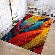 Feather rugs for living room, bedroom rugs, dining room rugs, soft rugs for boys and girls room and 
