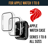 Watch Case Tempered Glass for Apple Watch Series 8 7 6 5 4 3 2 1 SE 45mm 44mm 42mm 41mm 40mm 38mm
