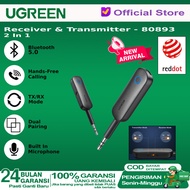 UGREEN Bluetooth Receiver 5.0 Transmitter 2 IN 1 With 3.5mm 80893