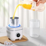 Cooling Cup with Mood Light,Beverage Cooler with Insulated Cover, 2-in-1 Cooling Cup for Desk(Coolin