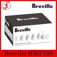 Breville BWF100 Charcoal Replacement Water Filter - Pack of 6