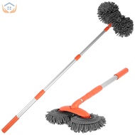 Car Wash Mop Brush with Long Handle 360° Rotating Car Wash Mop Retractable Car Detailing Mop Absorbe
