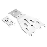 2pcs Stainless Steel Chassis Armor Protector for TRXS 1/10 Ford F-150 Raptor RC Car