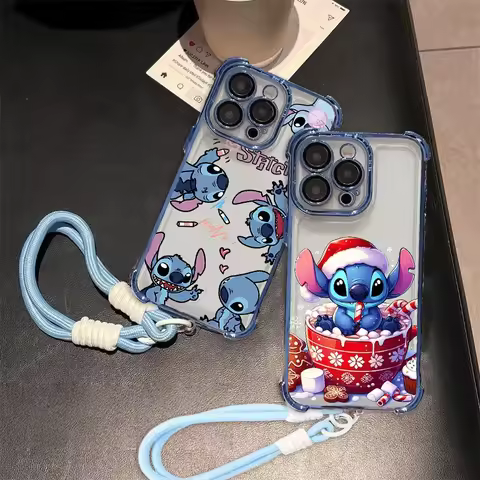 Stitch With Lanyard Chain Phone Case For Google PIXEL 10 9 8 7 Pro 9A 8A 7A 5G PIXEL10 PIXEL9 PIXEL8
