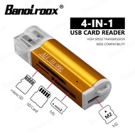 【CW】 Banolroox All in one Card Reader Micro SD Adapter Card Reader USB C for M2 MMC MS PRO DUO Memor