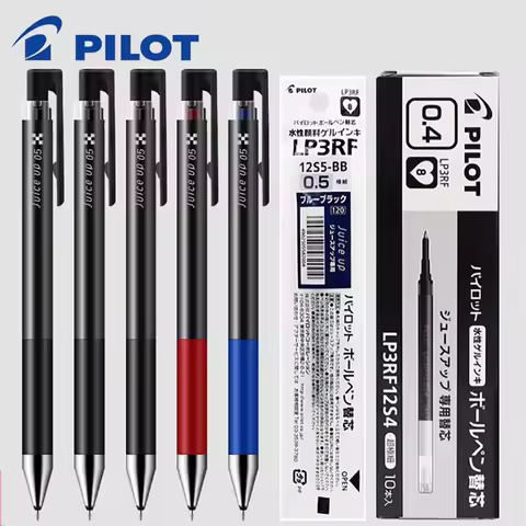 PILOT Juice Up Gel Pen Neutral Large Capacity High Quality 0.4mm Pen Refill Black Blue Red School Of