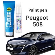 Paint Pen Suitable for Peugeot 508 Touch-up Pen Pearlescent White Logo 508 Refitted Accessories Auto