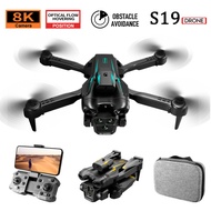 Ready Stock Fast Shipping Lightning Sample s19 Drone Three Camera Aerial Photography Obstacle Avoida