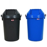 Round Trash Can Plastic Trash Can with Swing Lid 100 Liters (Snake Brand Number 30 Gb30) Trash Can 1