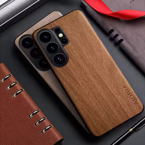 Samsung Case for Galaxy S26 Case for Samsung Galaxy S26 Plus funda bamboo wood pattern back cover fo