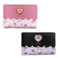 Small Auditorium Sanrio Melody 50th Anniversary Leather Zipper Short Clip (50th Anniversary)