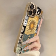 เคสโทรศัพท์มือถือแบบฝังสีที่มีช่องวางของ Apple 16Promax 15 14Plus 13pm 12 เคส iPhone 11 17 พร้อมขาตั