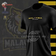 Jersey Harimau Malaya Retro Budak 2023 2024 Baju Lelaki Lengan Panjang Kids Desawa Jersi Hitam Kunning HARIMAU MALAYA 12 Cool Fit Jersey Plain Microfiber Mini Mesh Fitness Edition