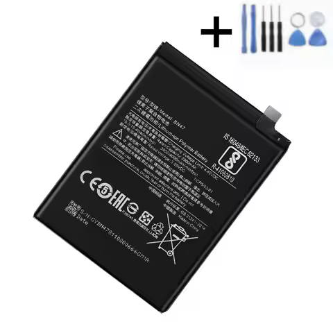 1x 100% New 3900mAh Battery Replacement for Xiaomi Redmi BN47 6 pro / Mi A2 Lite Smart Phone Batteri
