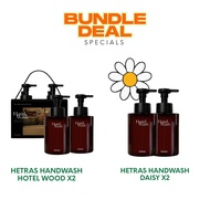 [BUNDLE DEAL] 4 BOTTLES HETRAS HANDWASH (HOTEL WOOD X2 & DAISY X2)
