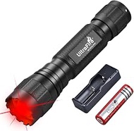 UltraFire WF-501R PRO Red Light LED Torch 620-630 nm, 10 W Single Mode Red Light Torch, 200 m Red Hu