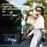 Face Tracking Selfie Stick with AI Tracking, Anti-Shake Gimbal, Four-Legged Tripod