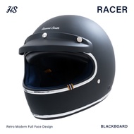Howard Smith Racer Retro Full Face Helmet Helmet Motorcycle Helmet Full Face Helmet Blackboard