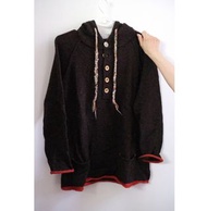 (90%新) 日本Cube sugar 啡色100%羊毛外套